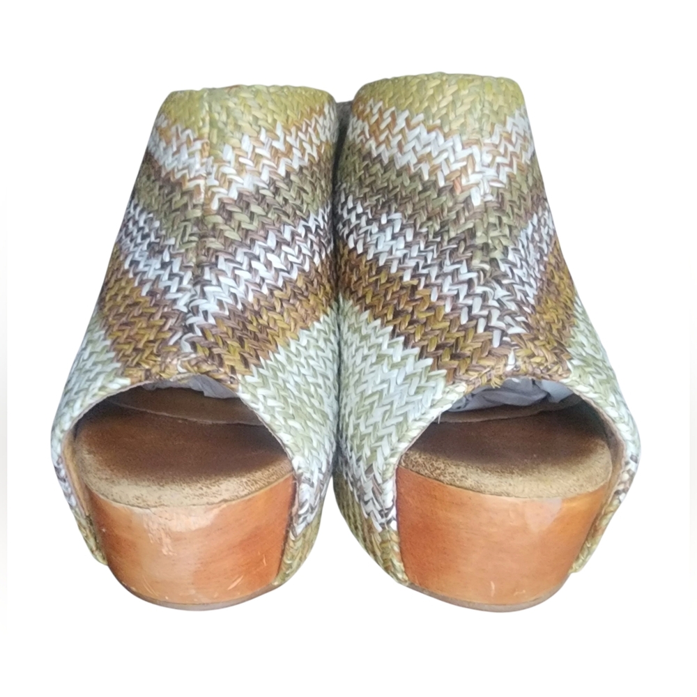 Jeffrey Campbell Virgo Peep Toe Wedges, Womens 6 - Picture 3 of 11